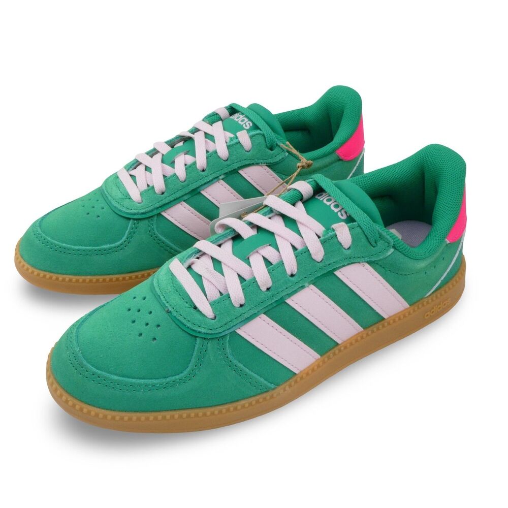 adidas Girl's Youth US 4.5 Fashion Sneakers Breaknet Sleek Suede Sneaker NWOB